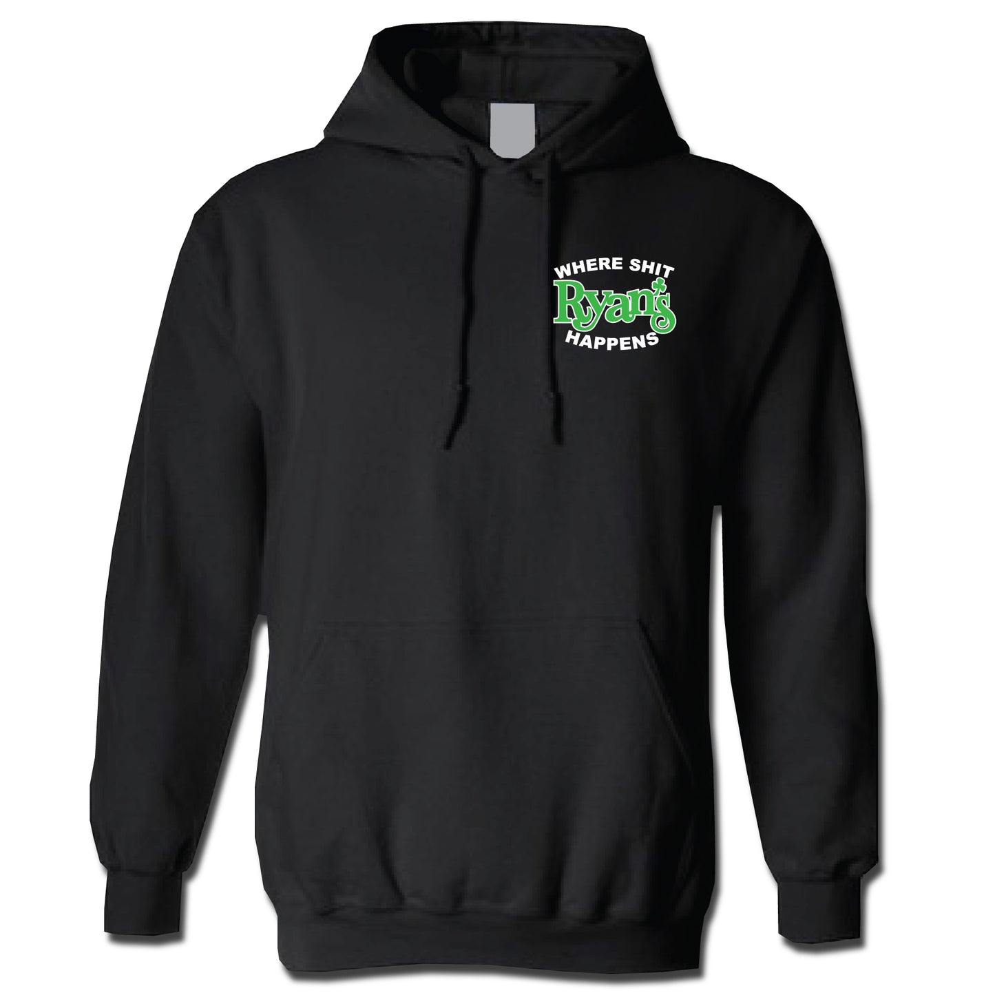 Ryan's Original Hoodie Green / White logo
