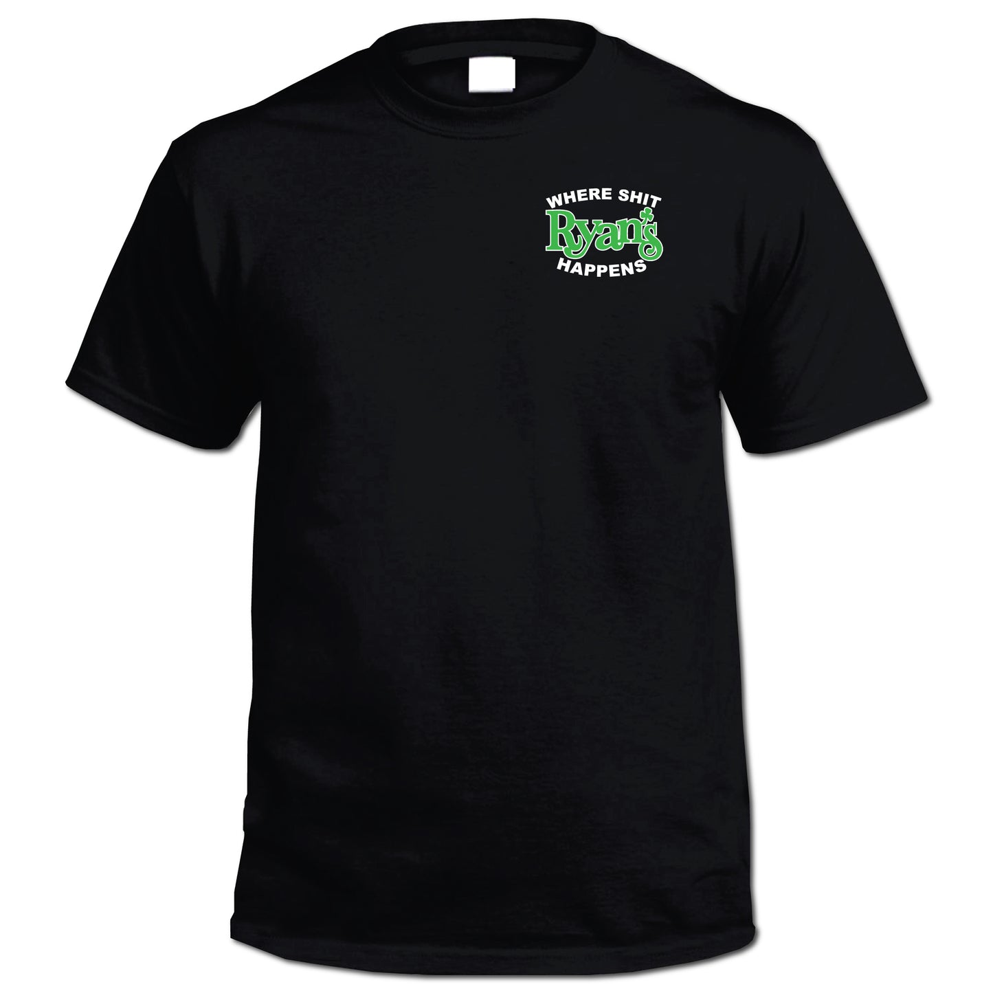 Ryan's Original T-Shirt White and Green Logo