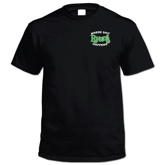 Ryan's Original T-Shirt White and Green Logo